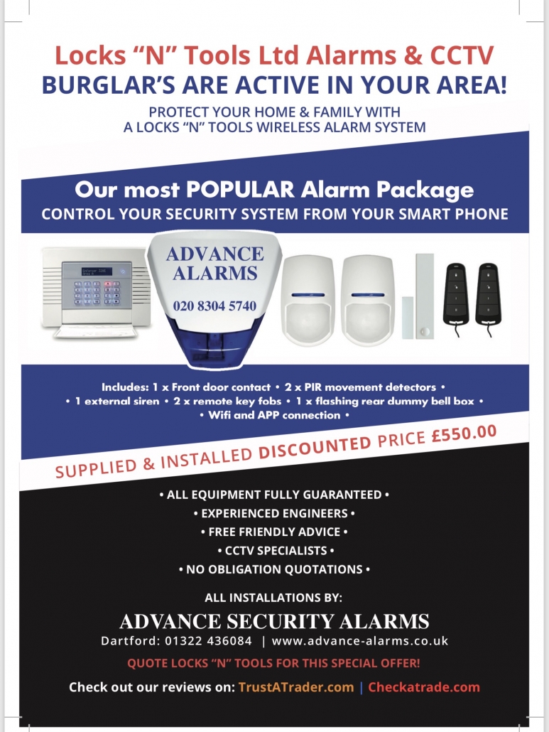 Intruder Alarms Locks and Tools Ltd Dartford Locksmiths